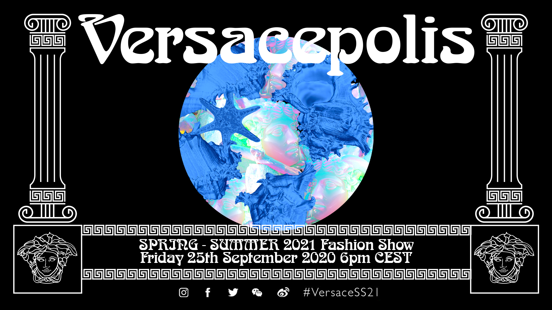 Смотрим показ Versace весна-лето 2021 в прямом эфире