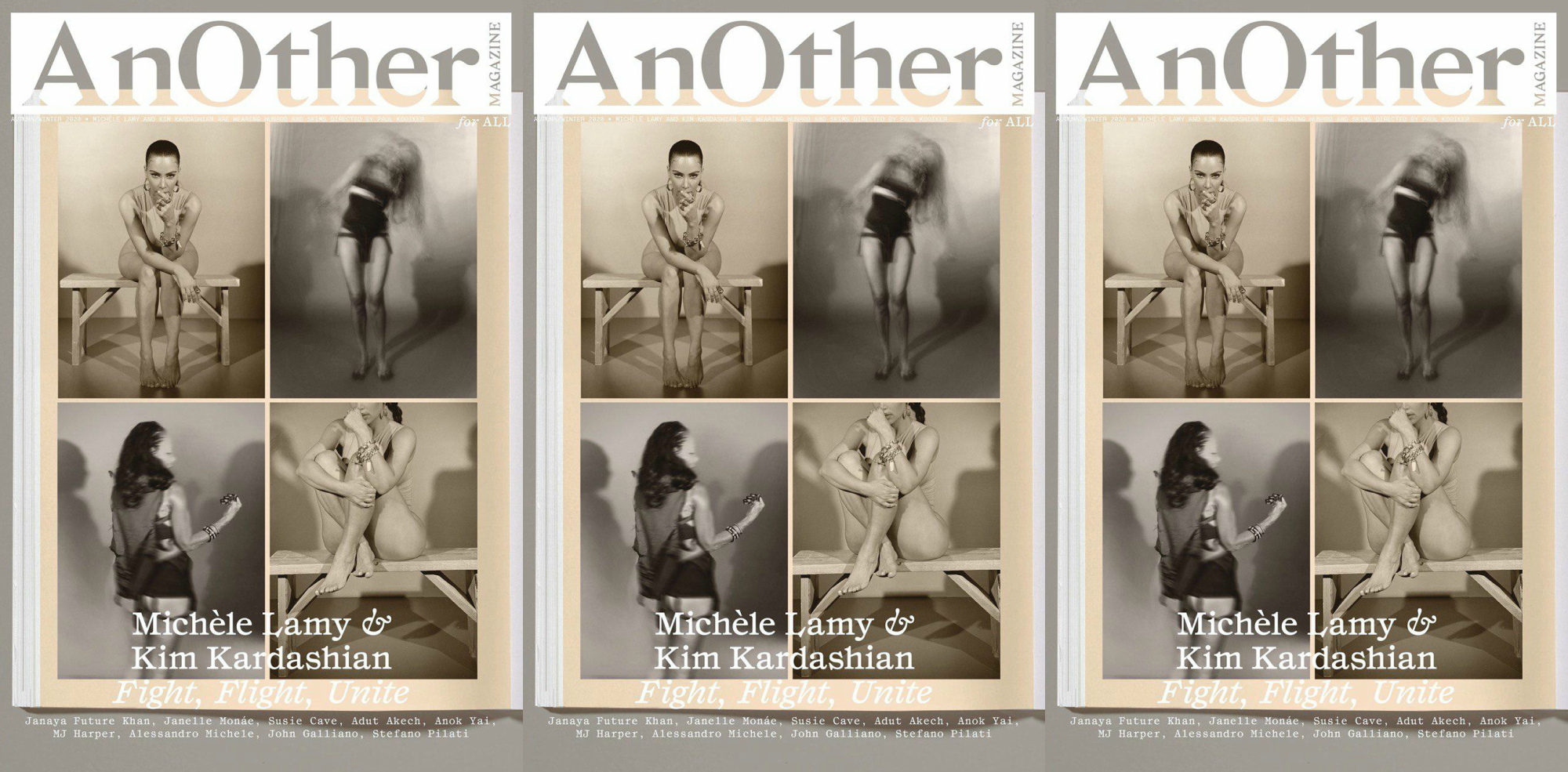 Ким Кардашьян и Мишель Лами встретились на обложке нового номера Another Mag