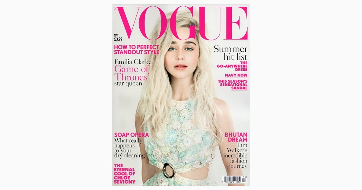 Эмилия Кларк снялась для обложки Vogue