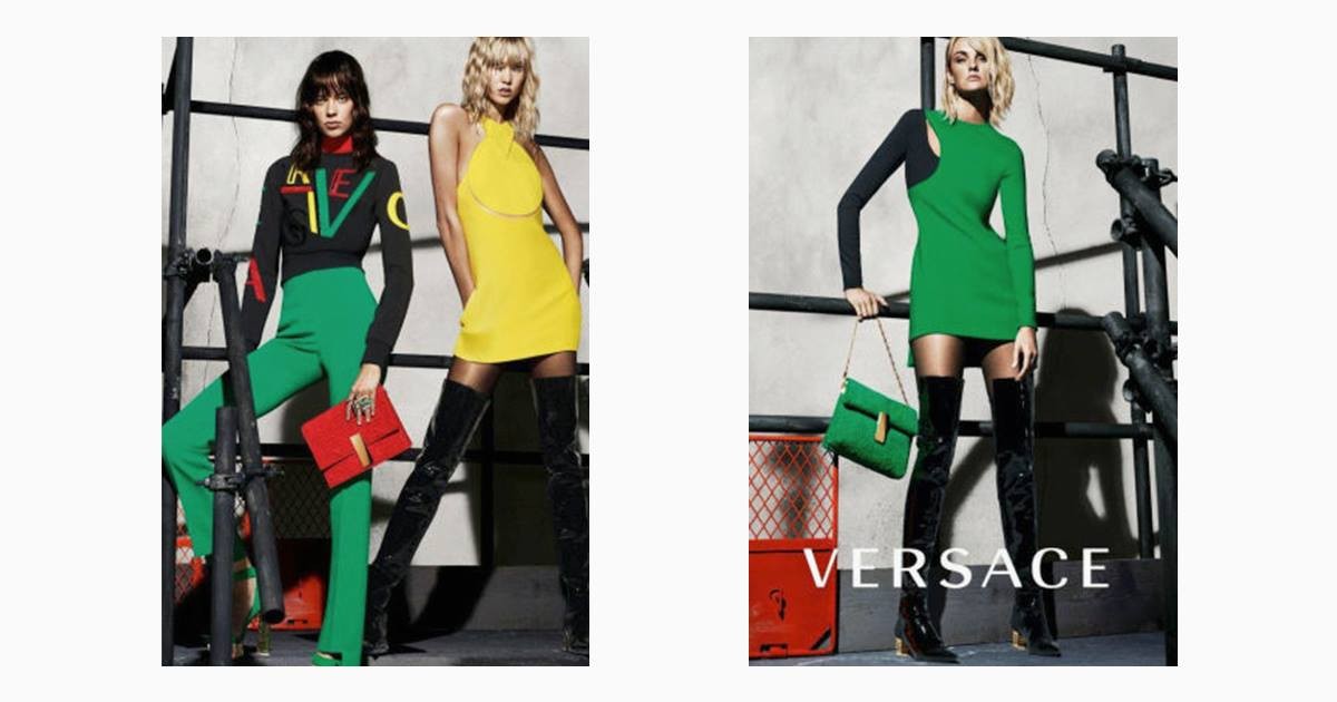 Versace показали снимки осенне-зимней коллекции