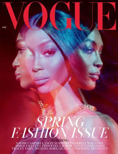 Наоми Кэмпбелл на обложке Vogue