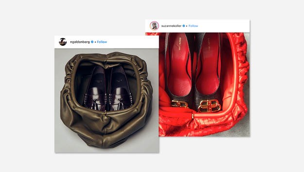 Как связаны новый флешмоб #myhandbagatemyshoes и сумка Bottega Veneta Pouch?