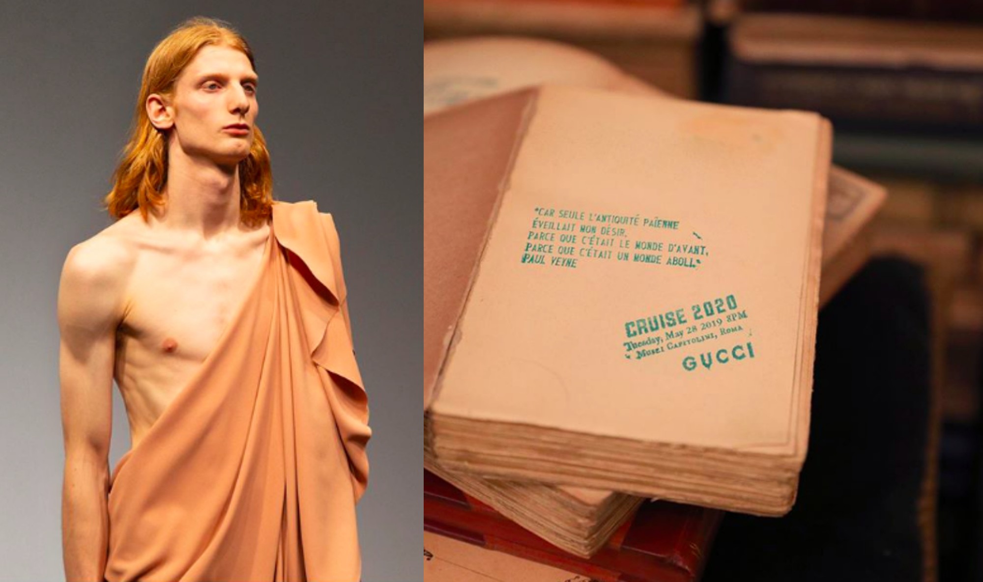 Музей в музее на показе круизной коллекции Gucci 2020