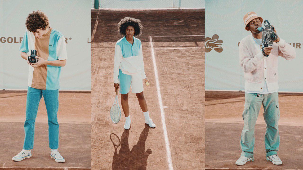 Tyler, The Creator снимает теннис в кампании к коллаборации своего бренда и Lacoste