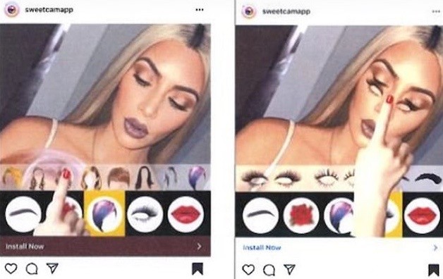 Ким Кардашьян подала в суд на приложение для макияжа за кражу ее фото