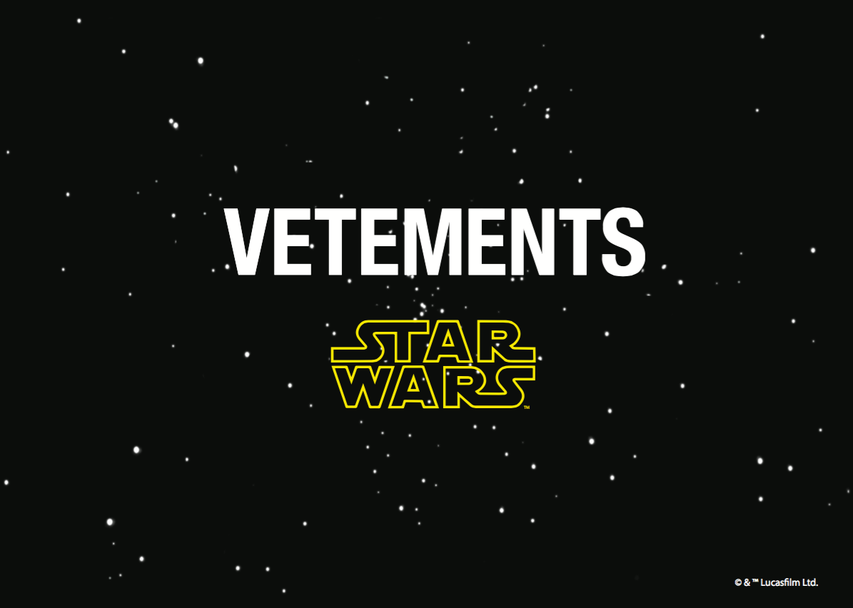 ЦУМ первым в мире показал коллекцию Vetements x Star Wars