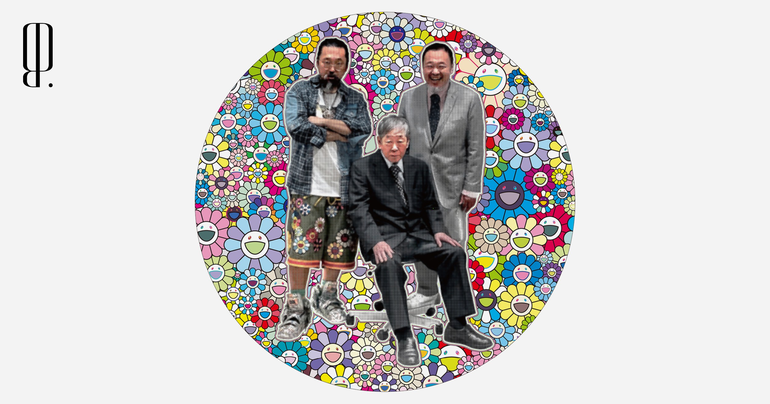 Такаси Мураками впервые выставил свои работы вместе с картинами младшего брата и отца