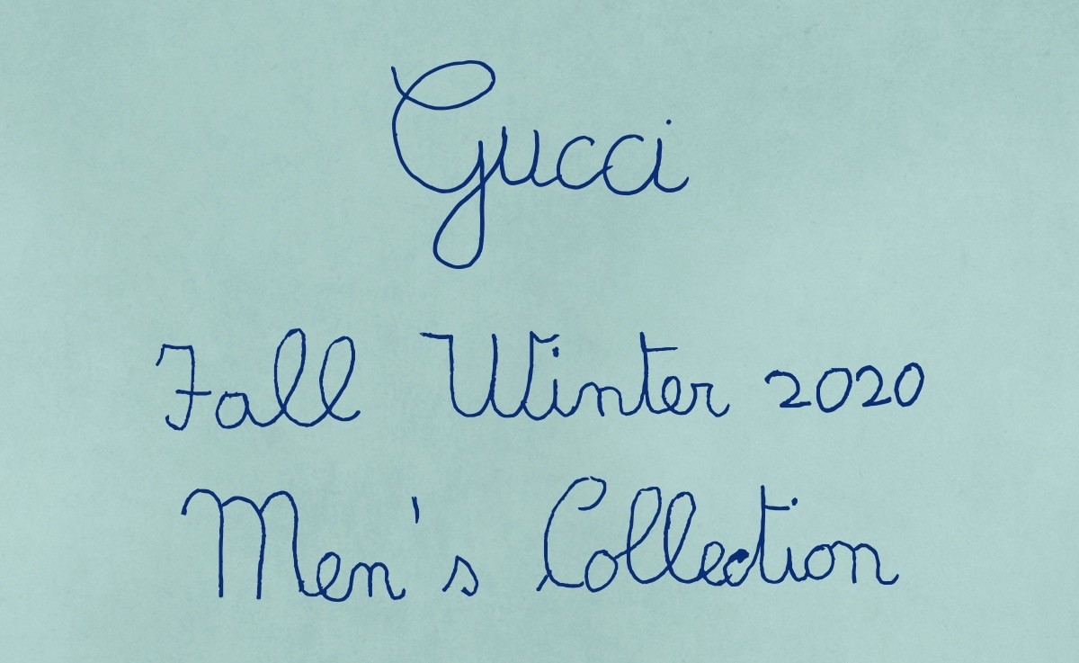 Смотрим показ мужской коллекции Gucci осень-зима 2020-2021 в прямом эфире