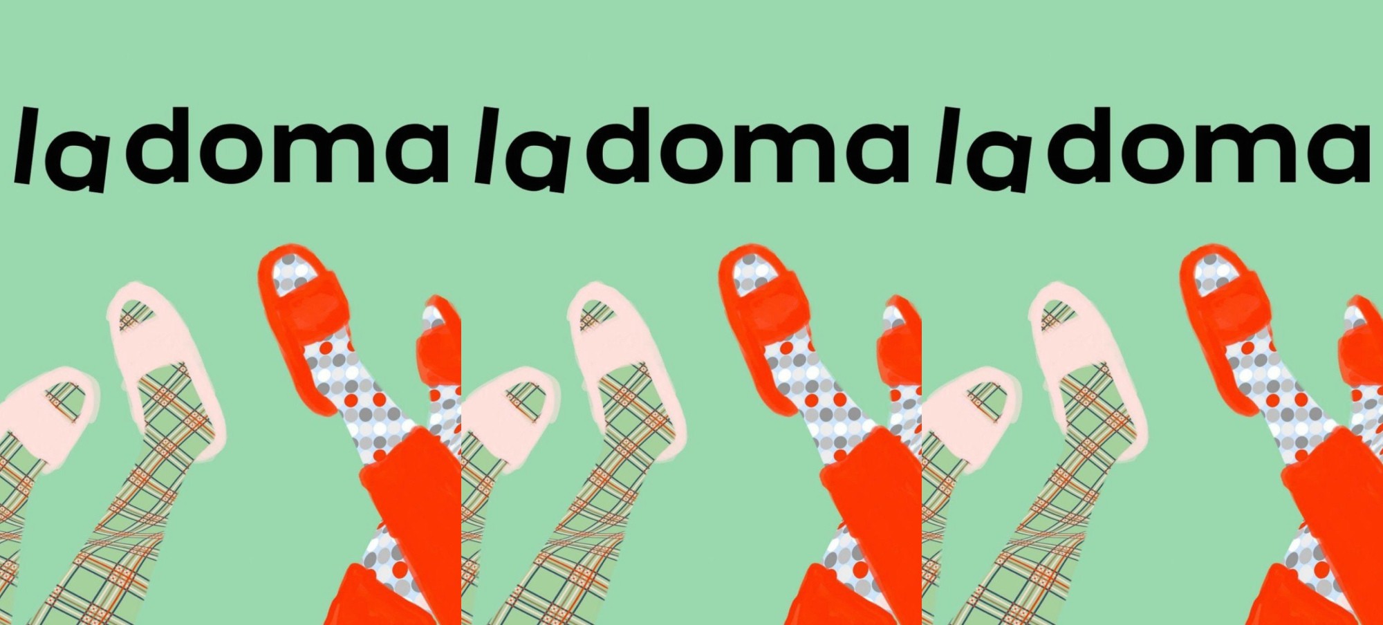 Lamoda временно сменили логотип на LaDoma — компания призывает всех оставаться дома