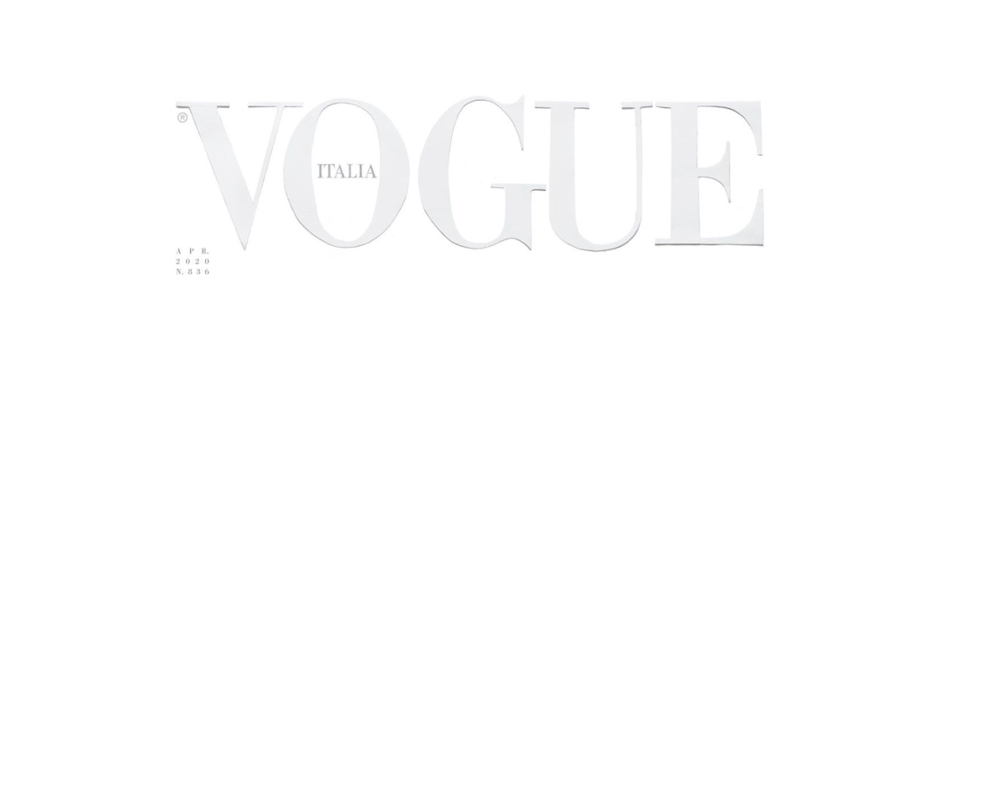 На обложке нового итальянского Vogue ничего не будет — она полностью белая