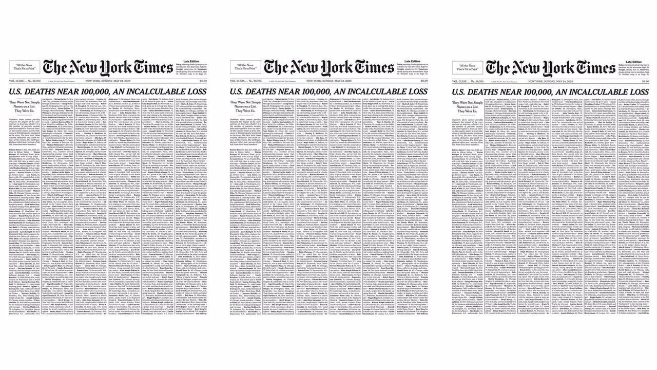 Новый номер The New York Times вышел без фото на первой полосе — впервые за 40 лет