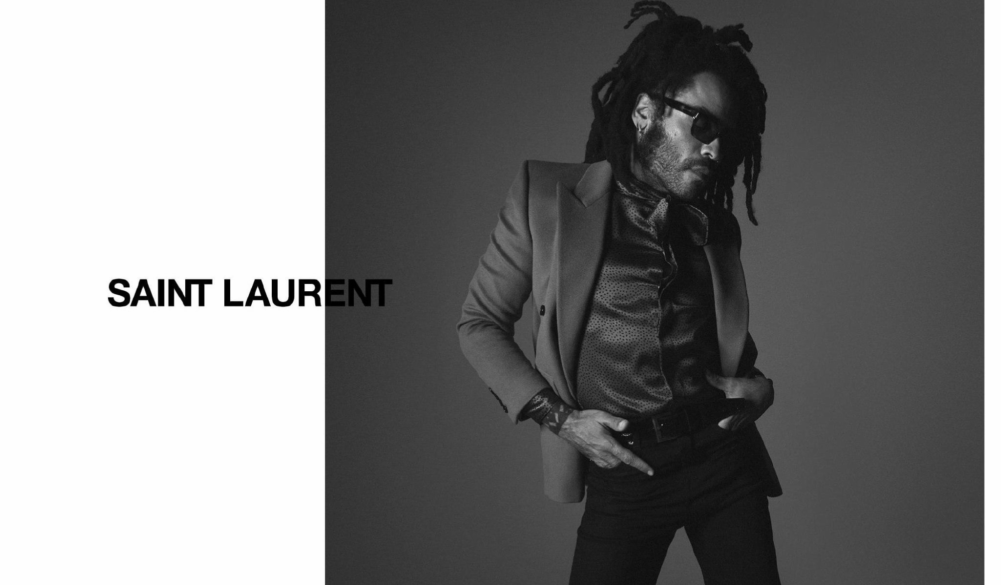 Певец Ленни Кравиц — новое лицо Saint Laurent