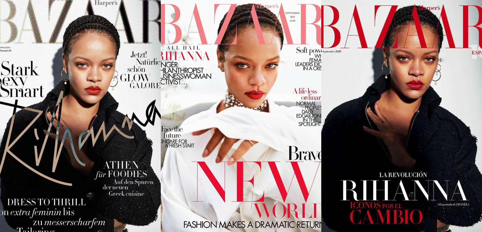 Рианна — на обложках сразу 26 сентябрьских номеров Harper’s Bazaar