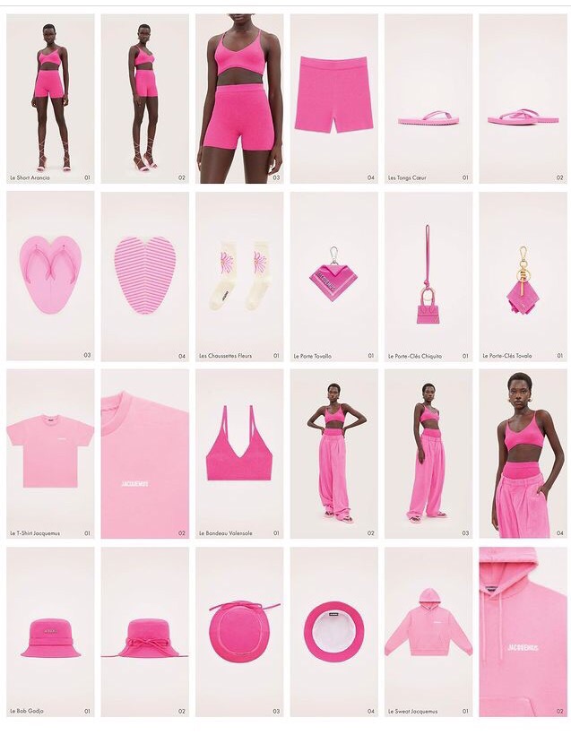 Розовый – главный цвет новой коллекции Jaquemus