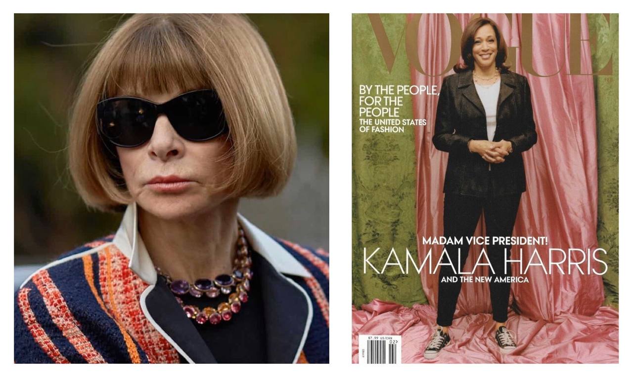 Анна Винтур ответила на критику обложки Vogue с Камалой Харрис