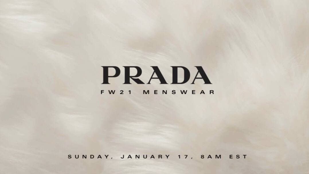 Онлайн-трансляция показа мужской коллекции Prada осень-зима 2021