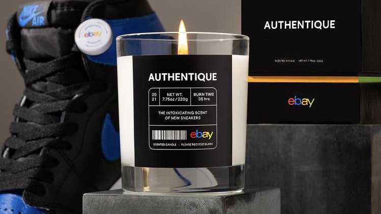 eBay выпустили свечу с ароматом новых кроссовок 