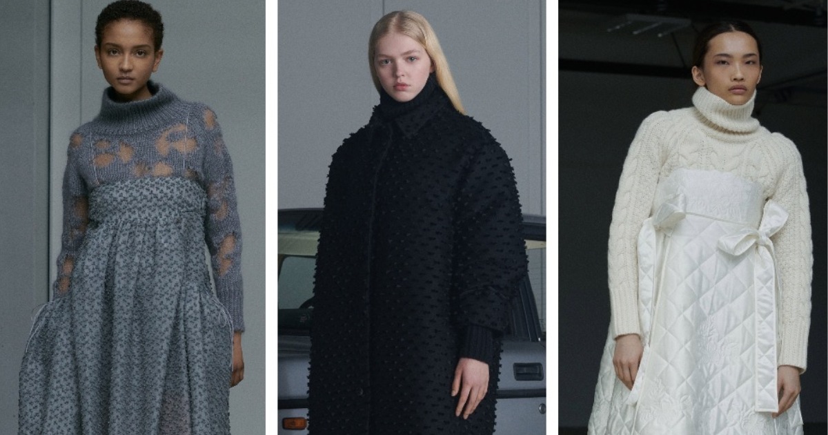 Стеганые платья и трикотажные пальто — в коллекции Cecilie Bahnsen