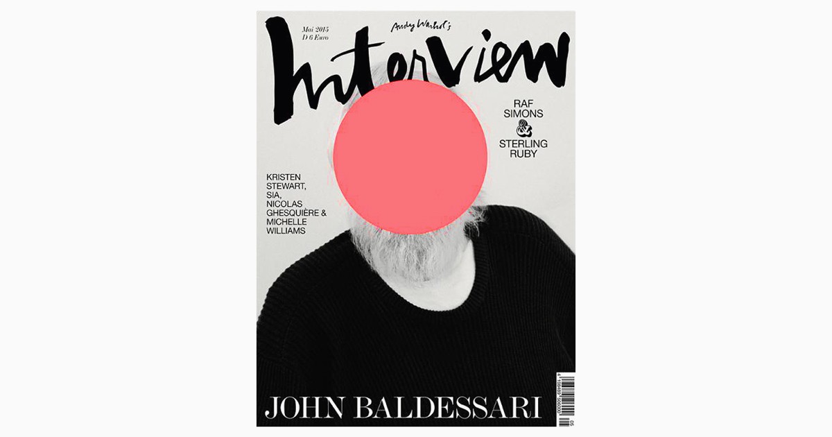 Джон Балдессари  появился на обложке немецкого Interview