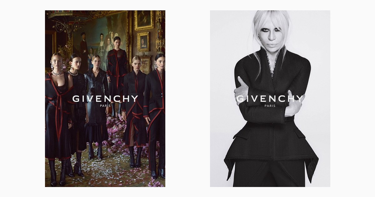 Донателла Версаче снялась в рекламной кампании Givenchy