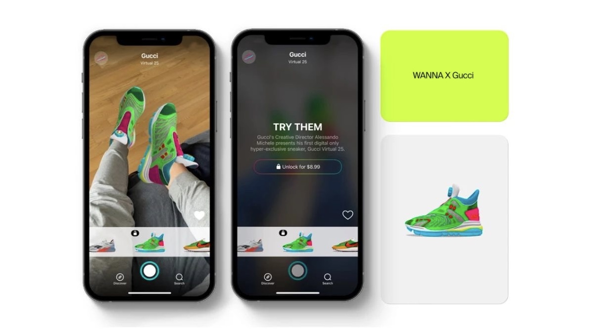 Gucci выпустили виртуальные кроссовки в коллаборации с белорусским стартапом Wanna
