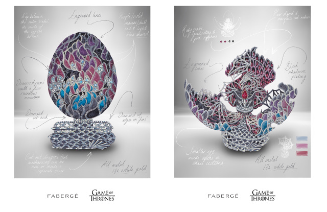 Fabergé создали яйцо по мотивам сериала «Игра престолов»