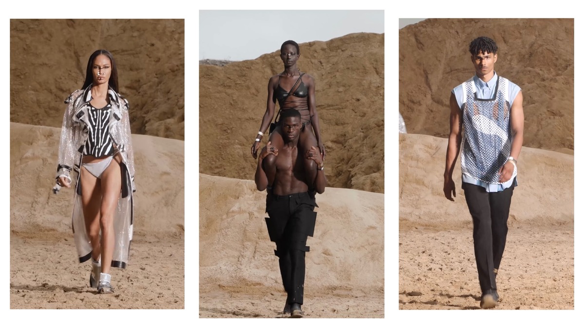 Пирсинг, культ тела, деконструированные тренчи — на мужском показе Burberry