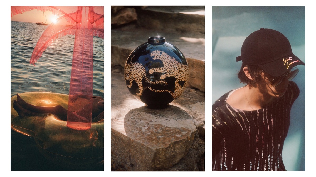Надувные круги и вазы с леопардами — в коллекции Saint Laurent The Heat