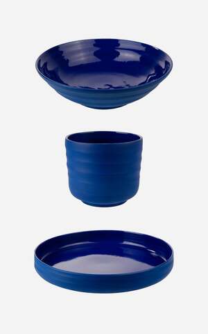 Тарелка, стакан и миска самого красивого цвета — в коллаборации The Blueprint и The Dar Store