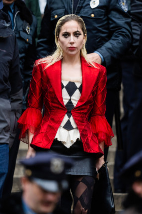 Леди Гага на съемках сериала "Джокер"
