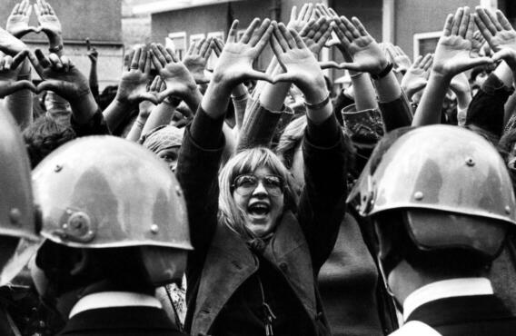 Феминистская демонстрация в Риме, 1977