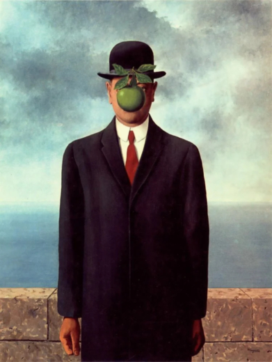 «Сын человеческий», Рене Магритт, 1964