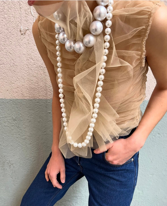 бусы из жемчуга