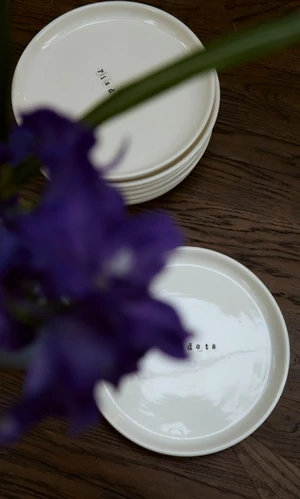 Алена Долецкая выпустила лимитированную серию керамических тарелок pizdets