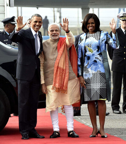 Мишель Обама и Барак Обама