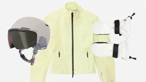 На склон и после. Возьмите куртку цвета масла с зеленью, малиновые легинсы и муфту