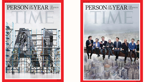 Журнал Time назвал Сэма Альтмана, Илона Маска, Марка Цукерберга, гендиректора Nvidia Дженсена Хуанга и других лидеров техноиндустрии «архитекторами ИИ» в рамках спецпроекта «Человек года 2025»