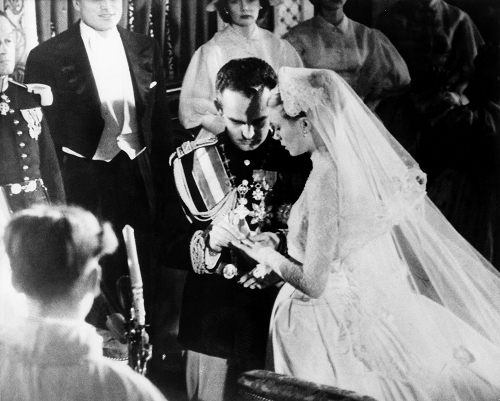 Свадебная церемония Грейс Келли и князя Монако Ренье III, 1956