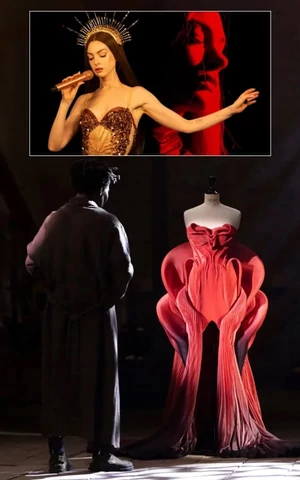 Нимб, платье Ирис ван Херпен и призрак алой тряпки. Стиль в фильме «Мать Мария» с Энн Хэтэуэй