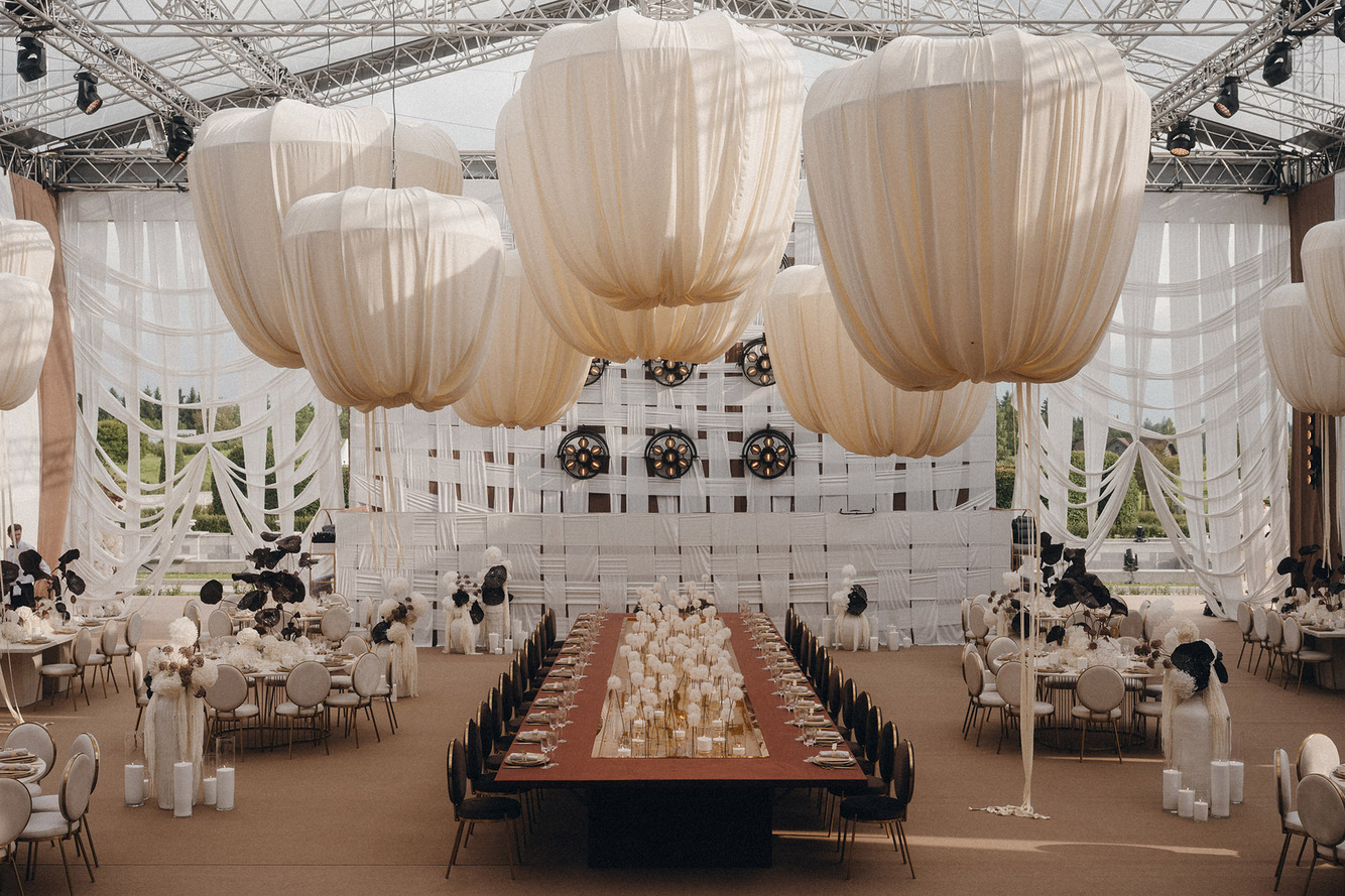 Оформление свадьбы Адель Вейгель и Михаила Литвина, 2025 / Feerique Event & Emotions