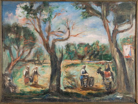 Надежда Удальцова, «Сбор плодов», 1933