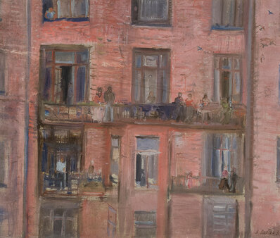Александр Лабас, «Дом на Мясницкой улице», 1934