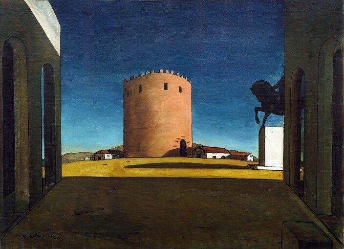 «Красная башня», Джорджо де Кирико, 1913