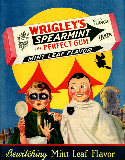 Реклама Wrigley's Spearmint, 1929