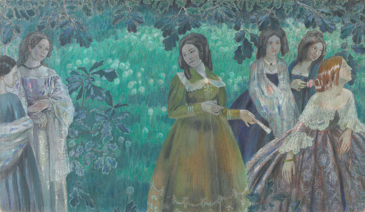 Виктор Борисов-Мусатов, «Изумрудное ожерелье», 1903-1904