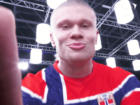 Эрлинг Холанн целует