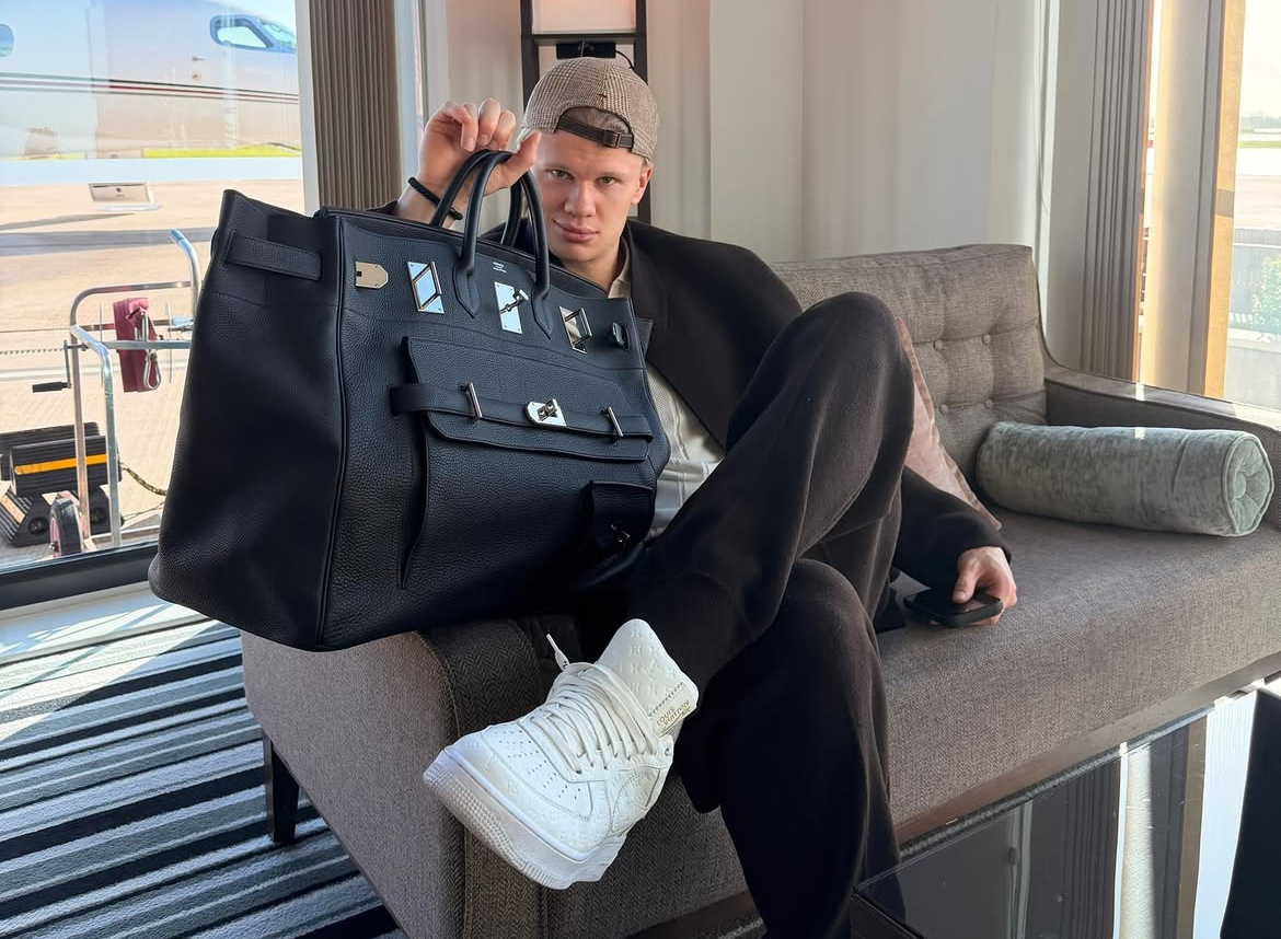 Эрлинг Холанн с сумкой Birkin