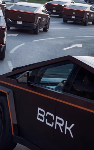 BORK увеличил парк Tesla Cybertruck для консьерж-доставки