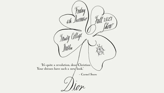 Dior впервые покажет коллекцию в Ирландии Dior Pre-Fall 2027 4 декабря