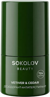 Дезодорант-антиперспирант Vetiver & Cedar, Sokolov Beauty